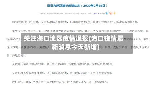 关注海口地区疫情通报(海口疫情最新消息今天新增)