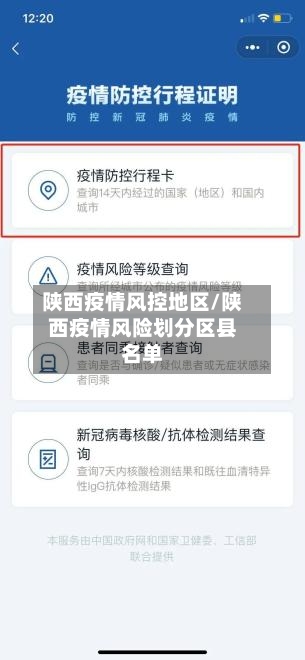 陕西疫情风控地区/陕西疫情风险划分区县名单-第3张图片