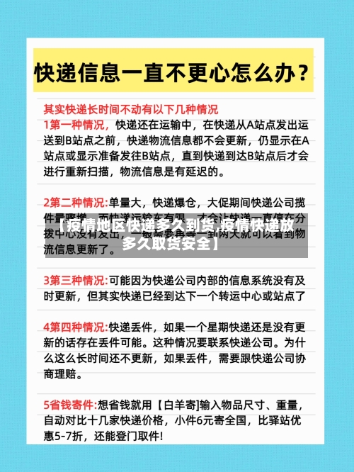 【疫情地区快递多久到货,疫情快递放多久取货安全】