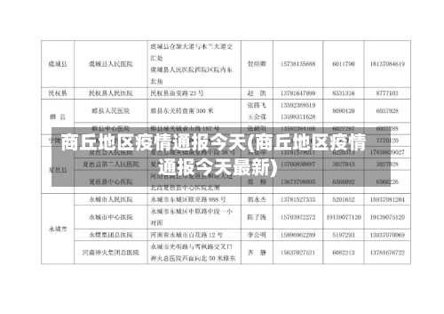商丘地区疫情通报今天(商丘地区疫情通报今天最新)-第3张图片