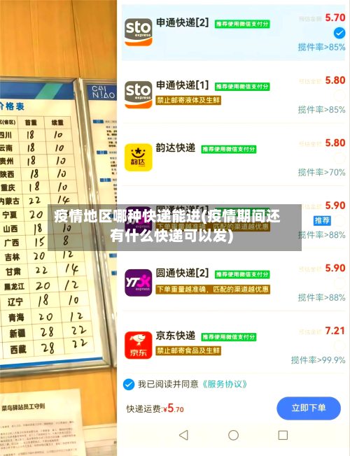 疫情地区哪种快递能进(疫情期间还有什么快递可以发)-第3张图片