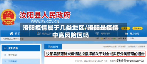 洛阳疫情属于几类地区/洛阳是疫情中高风险区吗-第3张图片