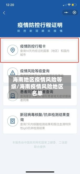 海南地区疫情风险等级/海南疫情风险地区名单-第2张图片