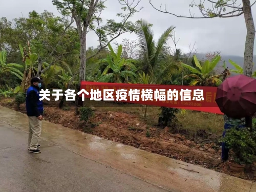 关于各个地区疫情横幅的信息