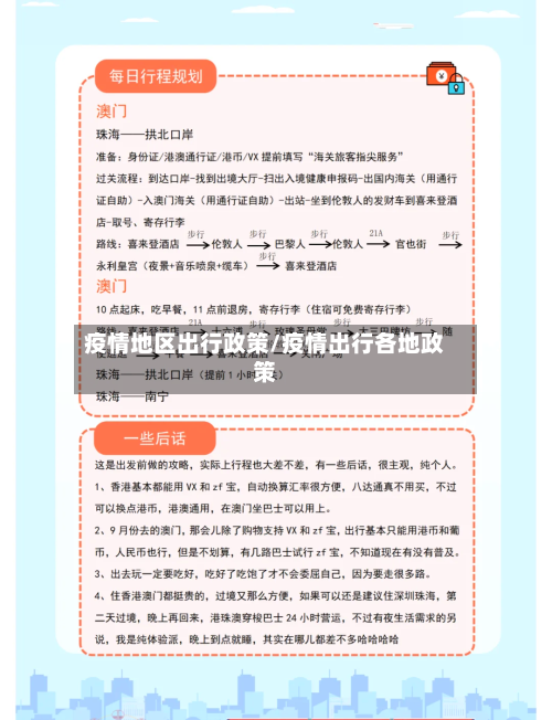 疫情地区出行政策/疫情出行各地政策-第2张图片