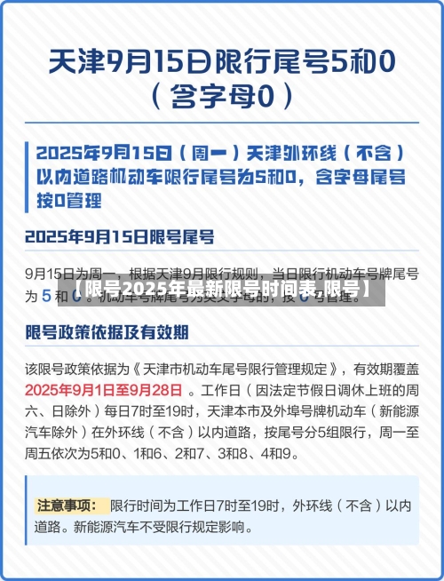 【限号2025年最新限号时间表,限号】