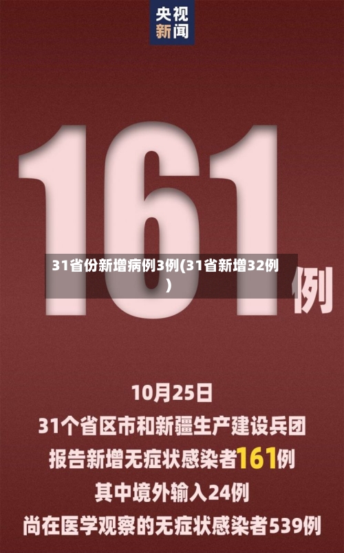 31省份新增病例3例(31省新增32例)-第2张图片