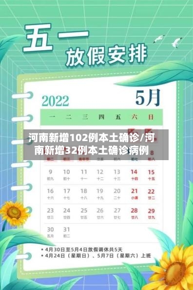河南新增102例本土确诊/河南新增32例本土确诊病例