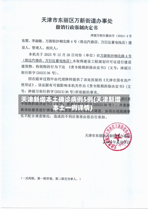天津新增本土确诊病例5例(天津新增本土一例详情)-第3张图片