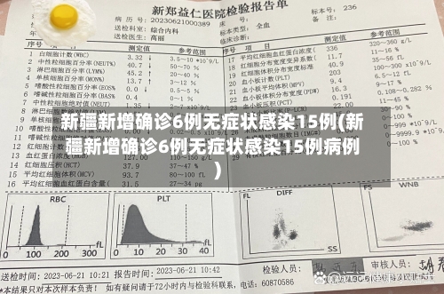 新疆新增确诊6例无症状感染15例(新疆新增确诊6例无症状感染15例病例)-第2张图片