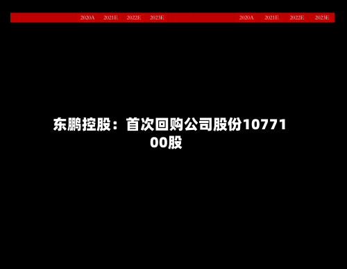 东鹏控股：首次回购公司股份1077100股-第1张图片