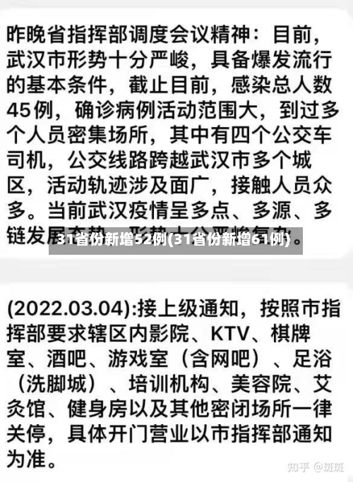 31省份新增52例(31省份新增61例)-第2张图片