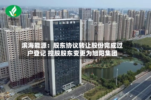滨海能源：股东协议转让股份完成过户登记 控股股东变更为旭阳集团-第2张图片