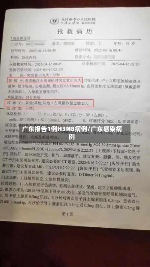 广东报告1例H3N8病例/广东感染病例-第2张图片