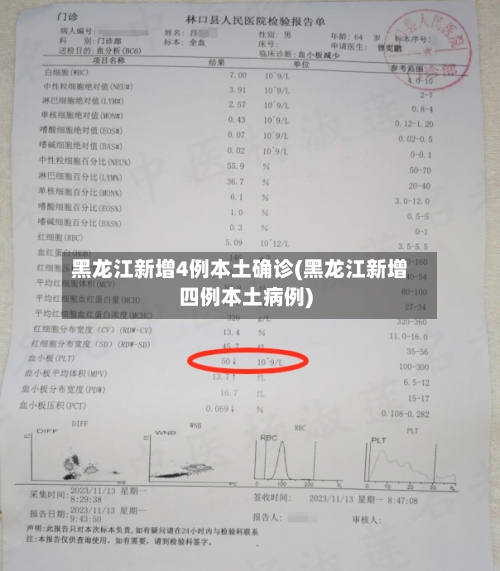 黑龙江新增4例本土确诊(黑龙江新增四例本土病例)