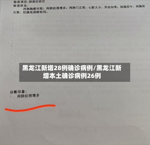 黑龙江新增28例确诊病例/黑龙江新增本土确诊病例26例-第3张图片