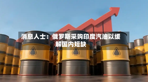 消息人士：俄罗斯采购印度汽油以缓解国内短缺