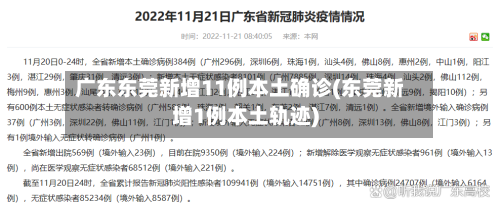 广东东莞新增11例本土确诊(东莞新增1例本土轨迹)-第3张图片