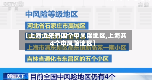 【上海近来有四个中风险地区,上海共4个中风险地区】