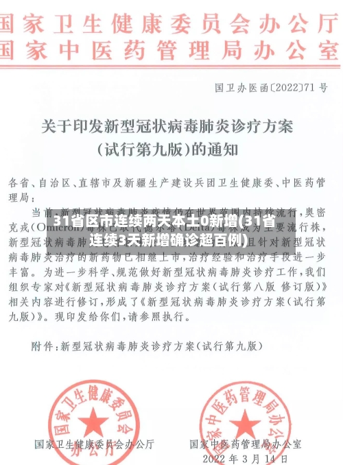 31省区市连续两天本土0新增(31省连续3天新增确诊超百例)-第2张图片