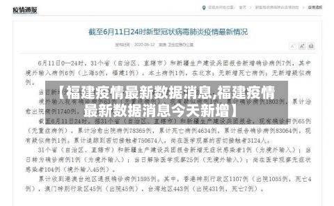 【福建疫情最新数据消息,福建疫情最新数据消息今天新增】-第2张图片