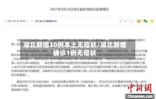 湖北新增30例本土无症状/湖北新增确诊1例无症状-第2张图片