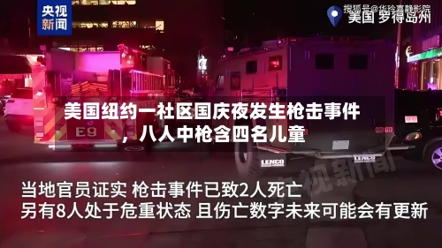 美国纽约一社区国庆夜发生枪击事件，八人中枪含四名儿童-第2张图片