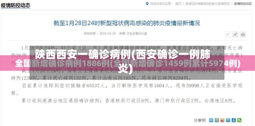 陕西西安一确诊病例(西安确诊一例肺炎)