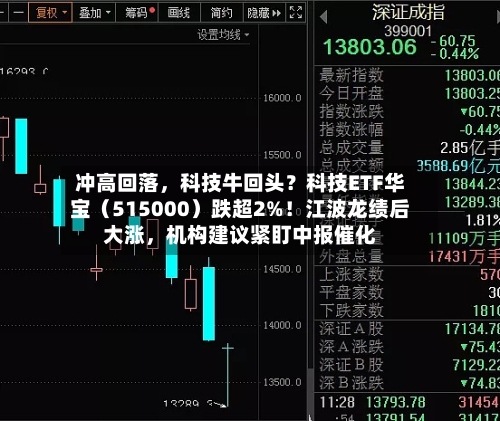 冲高回落	，科技牛回头？科技ETF华宝（515000）跌超2%！江波龙绩后大涨，机构建议紧盯中报催化-第2张图片