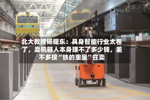 北大教授杨耀东：具身智能行业太卷了，卖机器人本身赚不了多少钱，差不多按“铁的重量”在卖