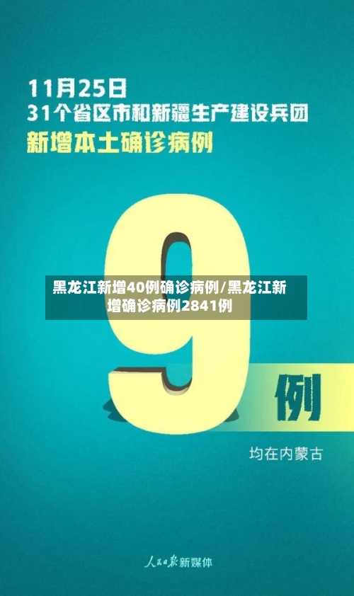 黑龙江新增40例确诊病例/黑龙江新增确诊病例2841例-第1张图片