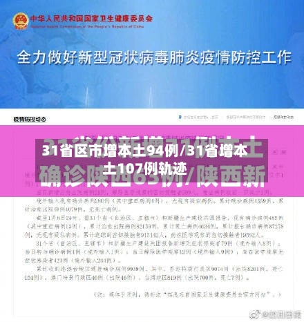 31省区市增本土94例/31省增本土107例轨迹
