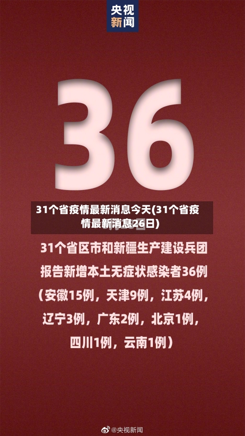31个省疫情最新消息今天(31个省疫情最新消息26日)-第2张图片