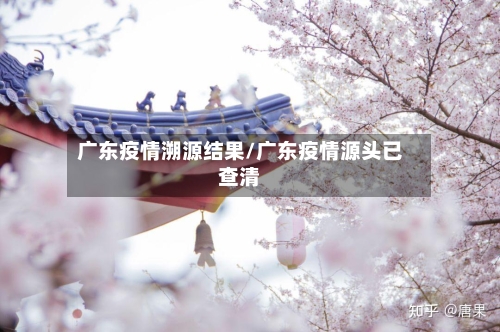 广东疫情溯源结果/广东疫情源头已查清