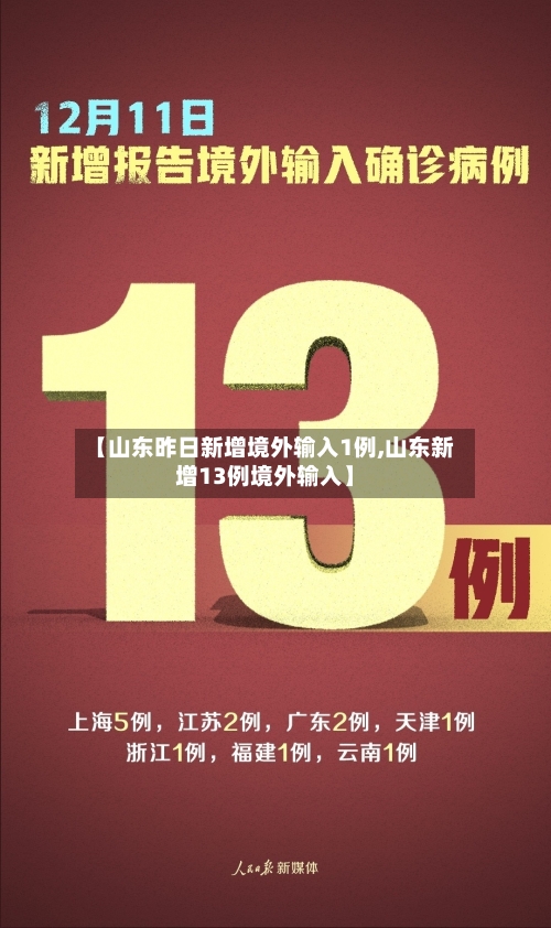【山东昨日新增境外输入1例,山东新增13例境外输入】