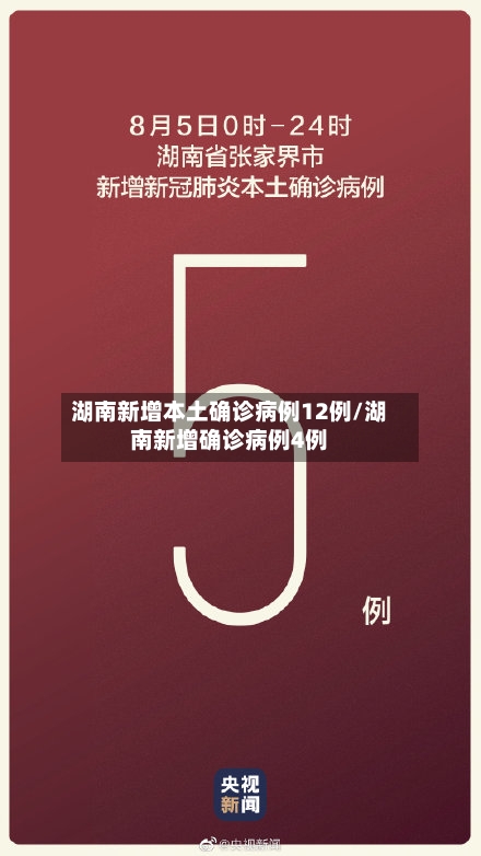 湖南新增本土确诊病例12例/湖南新增确诊病例4例-第2张图片