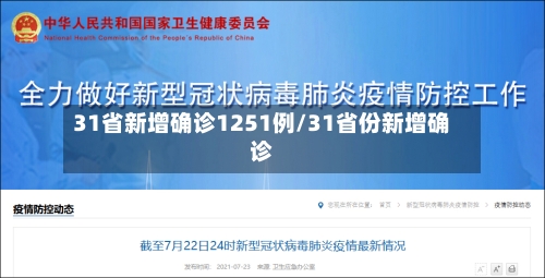31省新增确诊1251例/31省份新增确诊