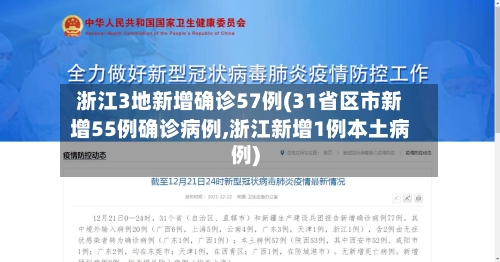 浙江3地新增确诊57例(31省区市新增55例确诊病例,浙江新增1例本土病例)-第2张图片
