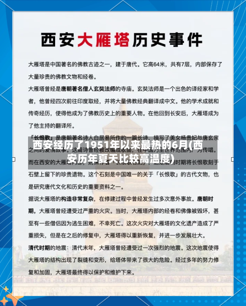 西安经历了1951年以来最热的6月(西安历年夏天比较高温度)-第3张图片