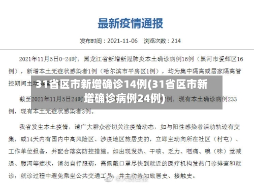 31省区市新增确诊14例(31省区市新增确诊病例24例)-第3张图片